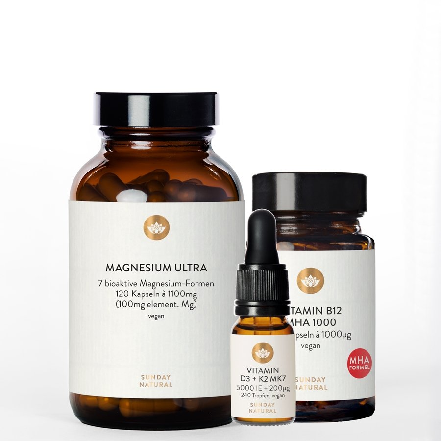 Vitamin D3   K2 Magnesium Komplex Ultra 120 Kapseln B12 MHA-Formel