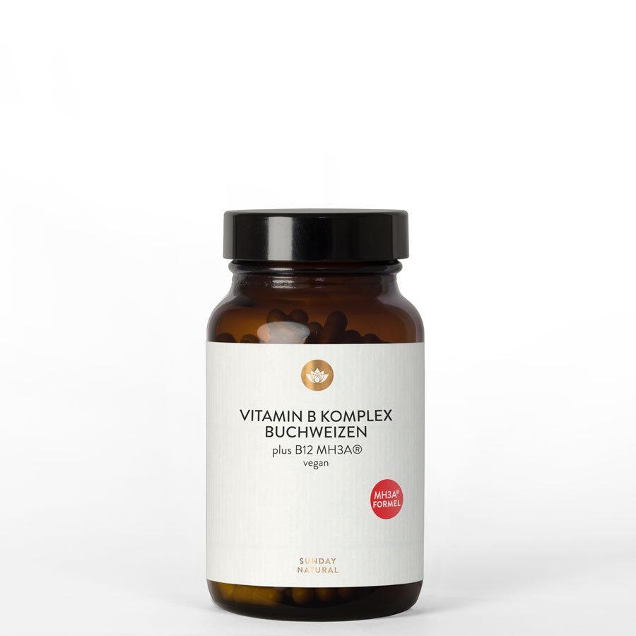 Vitamin B Komplex natürlich + B12 MH3AFormel vegan 100 Kapseln