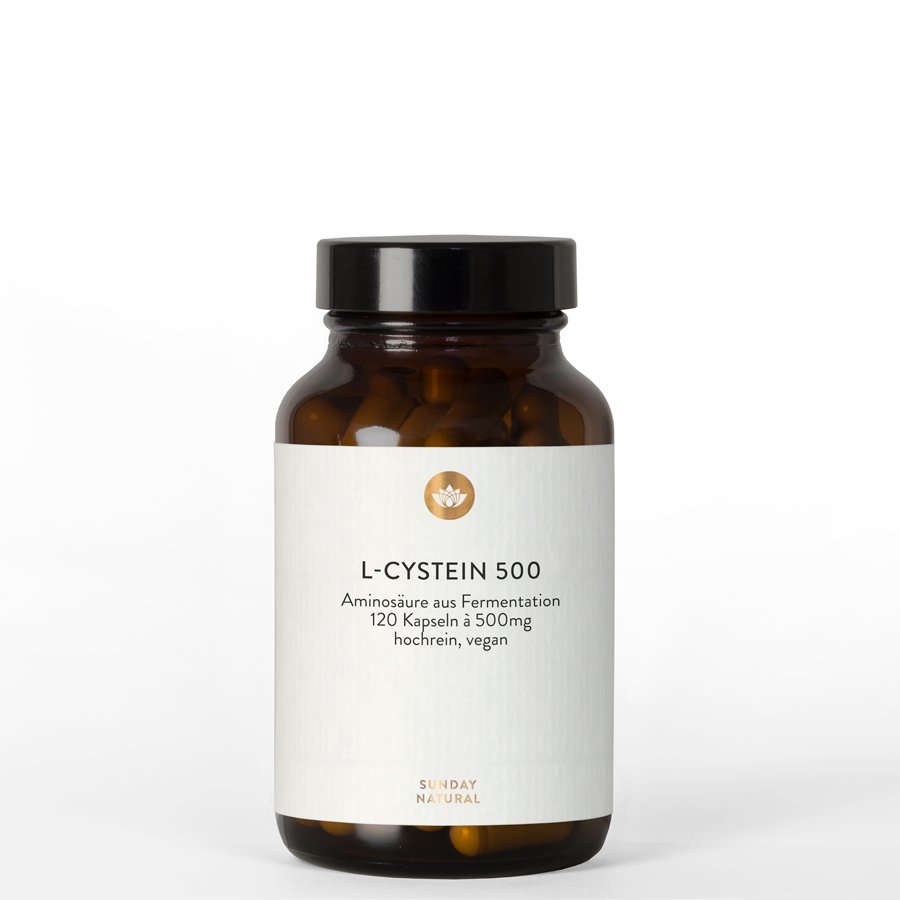 LCystein 500mg Aminosäure aus Fermentation hochrein vegan 120 Kapseln