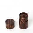 Tea Caddy Japan Polished Cherry Bark with wooden box