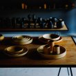 Japanese Wooden Gato Mikio Fuki Karmi Tawara Tea Caddy