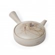 Kyusu Tokoname Jinshu Mogake Hira Beige