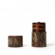Tea Caddy Japan Natural Cherry Bark with Wooden Box