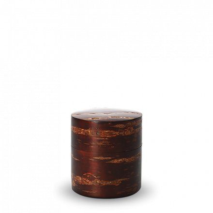 Tea Caddy Japan Cherry Bark Polished