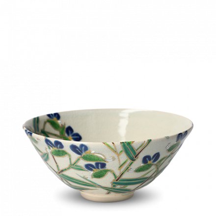 MATCHA BOWL<br>KYO-YAKI<br>TSUYUKUSA 露草