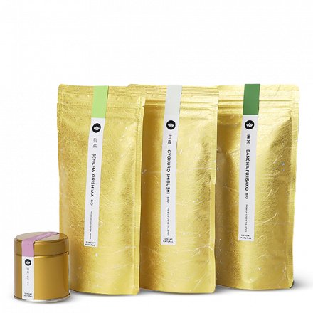 Basic Set Organic Green Tea + Matcha, 40g