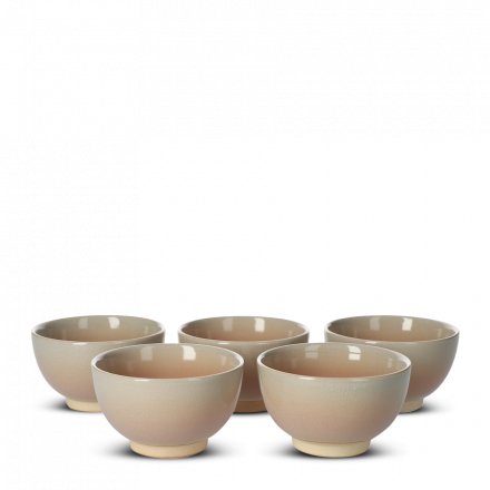 Japanese Teacup Set Botan Kumidashi 5-Piece Set
