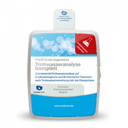 Trinkwasseranalyse Komplett Test