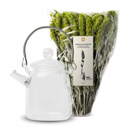Organic Mursalski Mountain Tea Glass Teapot Set
