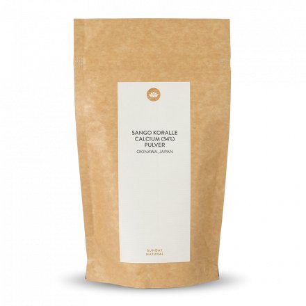 Sango Koralle Pulver 34% Calcium 