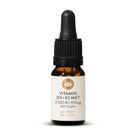 Vitamin D3 + K2 MK7 2.500IE + 100µg Tropfen