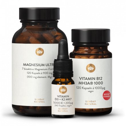 Magnesium Komplex Ultra D3 5000 IE + 200µg K2 B12 MHA 1000µg