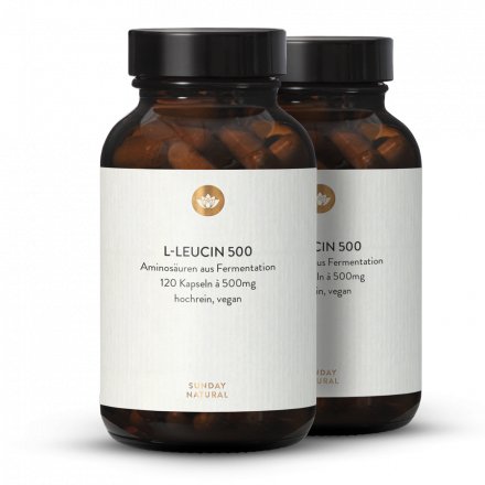 Vegan L-Leucine 500mg Capsules Produced by Fermentation