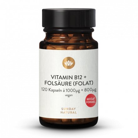 Vitamin B12 + Folate MH3A® + Quatrefolic® 1000µg + 800µg