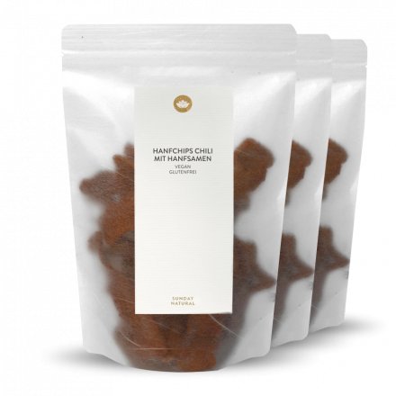 Hanfchips Chili  Mit Hanfsamen  3er Set