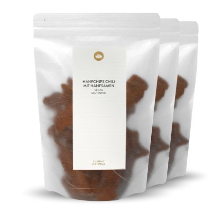 Hanfchips Chili  Mit Hanfsamen  3er Set