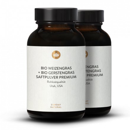 Organic Wheatgrass + Barley Grass Juice Powder Mix