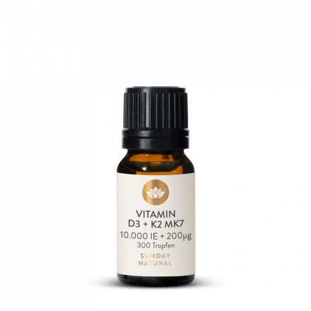Vitamin D3 + K2 MK7 10,000 IU + 200µg All-Trans 300 Drops