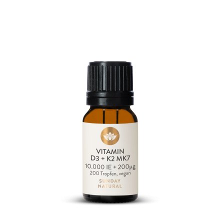 Vitamin D3 + K2 MK7 10,000 IU + 200µg All-Trans 240 Vegan Drops
