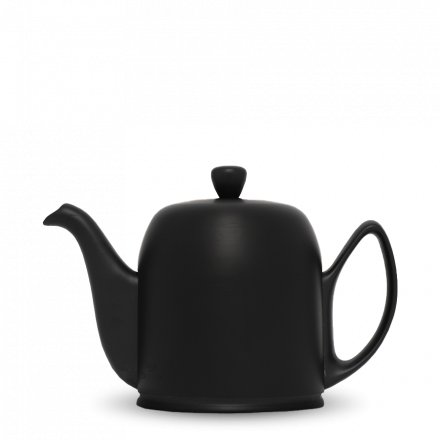 Degrenne Porcelain Teapot Salam Matte Black 6 Cups
