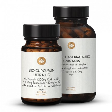 Curcumine Ultra + Vitamine C + Boswellia Serrata 85% + AKBA 20%