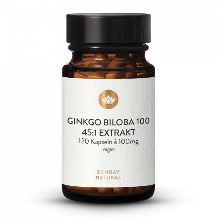 Ginkgo Biloba 100mg 45:1 Extract