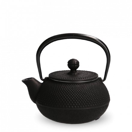 Iwachu Tetsu Kyusu Black Arare S