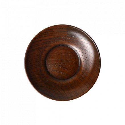 Chataku Urushi Saucer Daruma Fuki