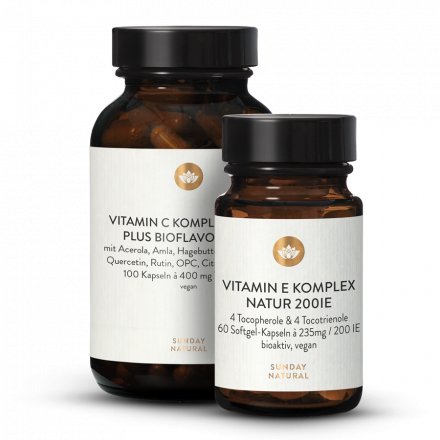 Vitamin C Complex + Vitamin E Complex Set