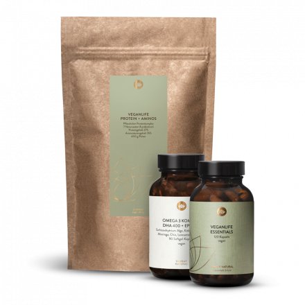 Veganlife Essentials + Protein + Omega 3 Set