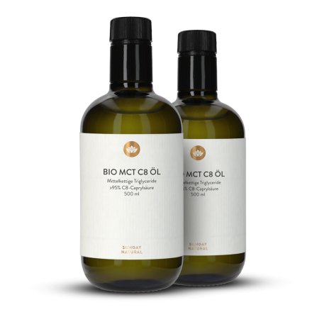 Organic MCT C8 Oil<br>95%+ Caprylic Acid (C8)