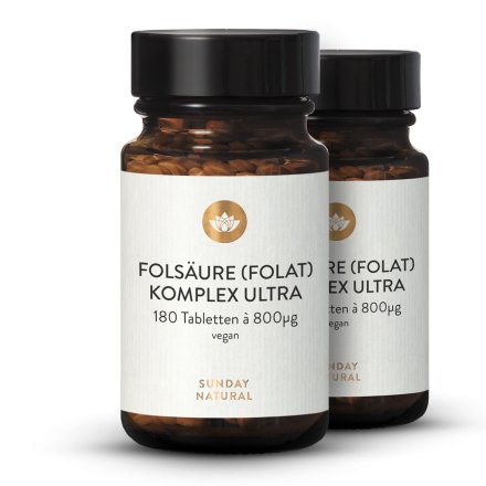 Folsäure (Folat) Komplex Ultra 800µg 
