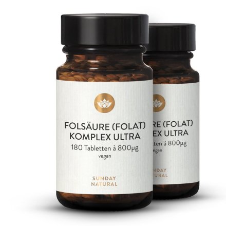 Folsäure (Folat) Komplex Ultra 800µg 