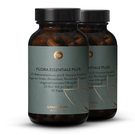 Flora Essentials Plus + Complexe De Vitamine B Bioactif + Fibres Gélules
