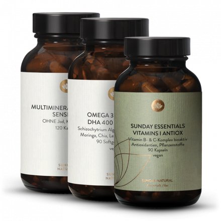 HPU Set Multiminerals + Vitamins I + Omega 3