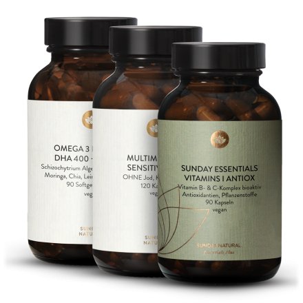 HPU Set Multiminerals + Vitamins I + Omega 3
