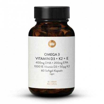 Omega-3 Plus  Vitamin D3 + K2 + E  Vegan