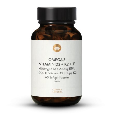Omega 3 Plus Vitamin D3 + K2 + E Vegan