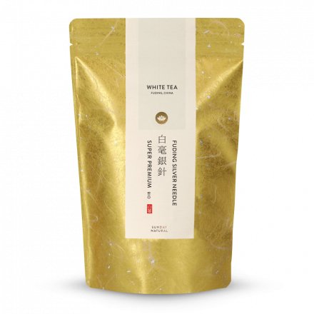 Fuding Silver Needle Organic Super Premium White Tea, Yin Zhen