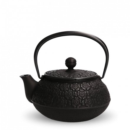 Iwachu Tetsu Kyusu Black Sakura