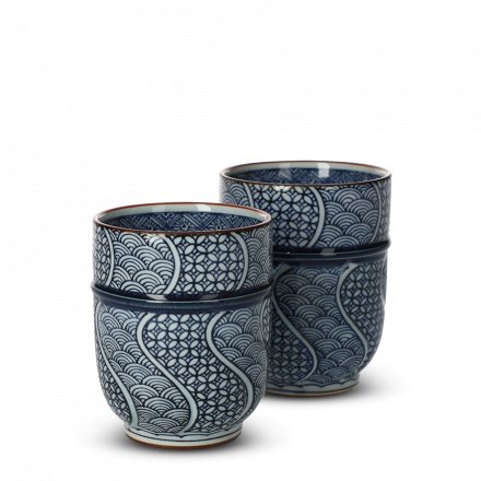 Teetassen Set Japan Jimon-Ori Set