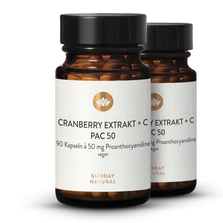 Cranberry Extract 50mg PACs + Vitamin C