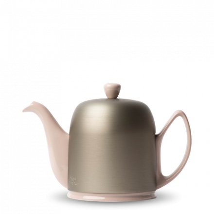 Degrenne Salam Porcelain Teapot Matte Rose 6 Cups