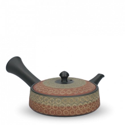 Kyusu Tokoname Isobe Inka Green Red