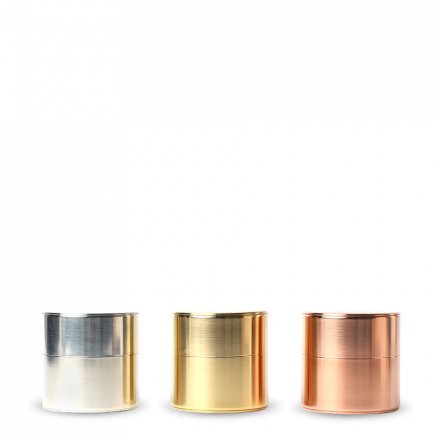 Tea Caddy Set Kaikado Copper Tinplate Brass 40g