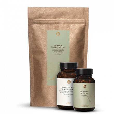 Veganlife Bioaktiv + Protein + Omega 3 Set
