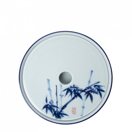 Jingdezhen Calligraphy Porcelain Hu Cheng Double Stage Blue White