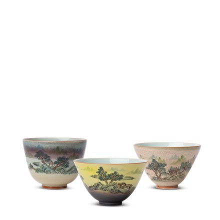 Jingdezhen Gongbi Hand Painted Porcelain Cup Twilight