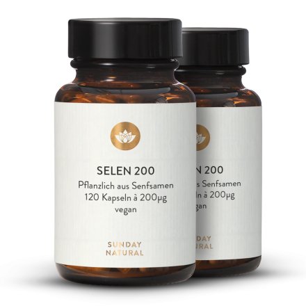 Sélénium 200 µg en gélules, dosage élevé