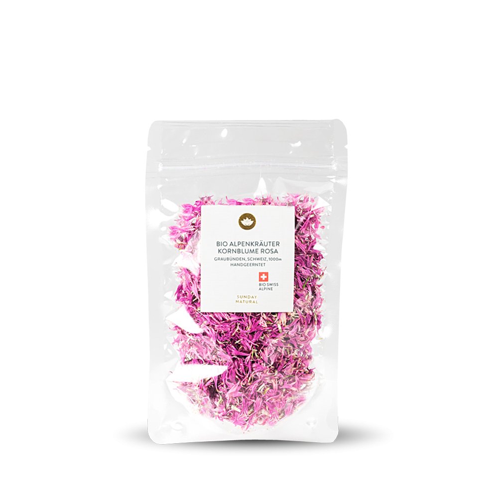 Bio Alpenkrauter Kornblumenbluten Rosa Kaufen Tee Spezialist Sunday Natural Tea